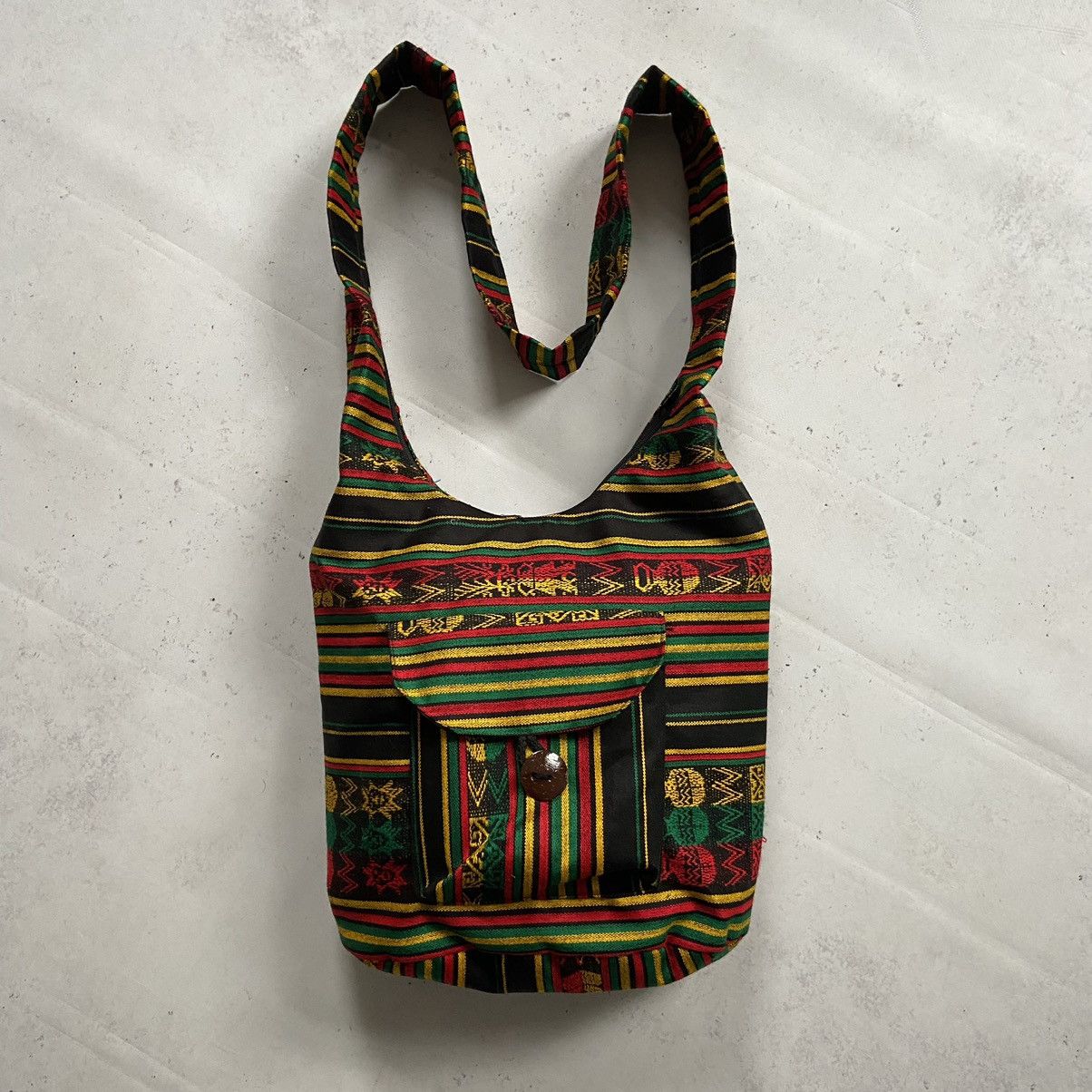 Vintage Vintage Hippie Avant Garde Sling Bag Y2K Weed Styl Crossbody Size ONE SIZE - 2 Thumbnail