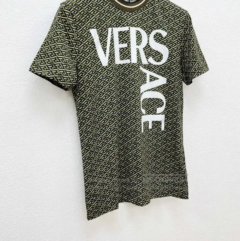 Versace Versace Green Cotton Short Sleeve T-Shirt . Size US S / EU 44-46 / 1 - 3 Thumbnail