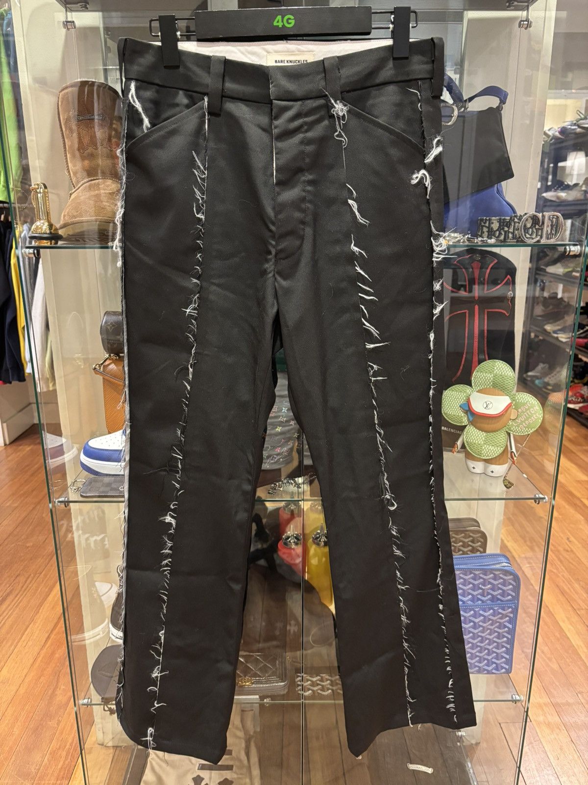 Bare Knuckles Bare Knuckles Raw Edge Flare Trousers Size US 28 / EU 44 - 1 Thumbnail