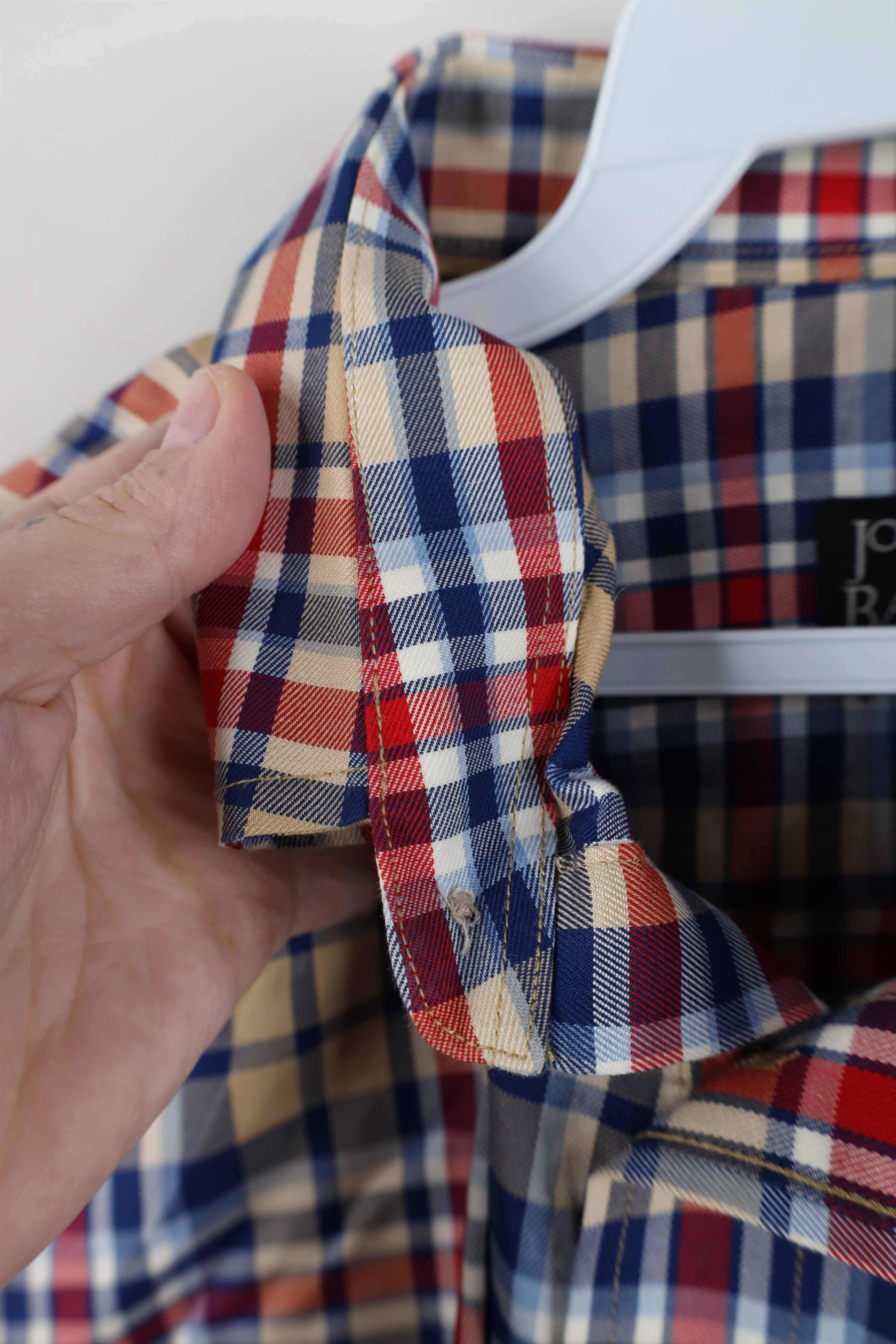 Jos. A. Bank Jos A Bank Fit Checkered Plaid Collared Button Down Shirt Size US L / EU 52-54 / 3 - 8 Thumbnail