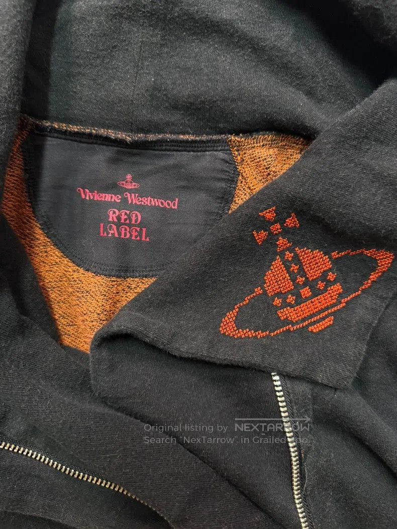 Vivienne Westwood Vivienne Westwood Black Pixel Orange Big Saturn Deformatio Size L / US 10 / IT 46 - 5 Thumbnail