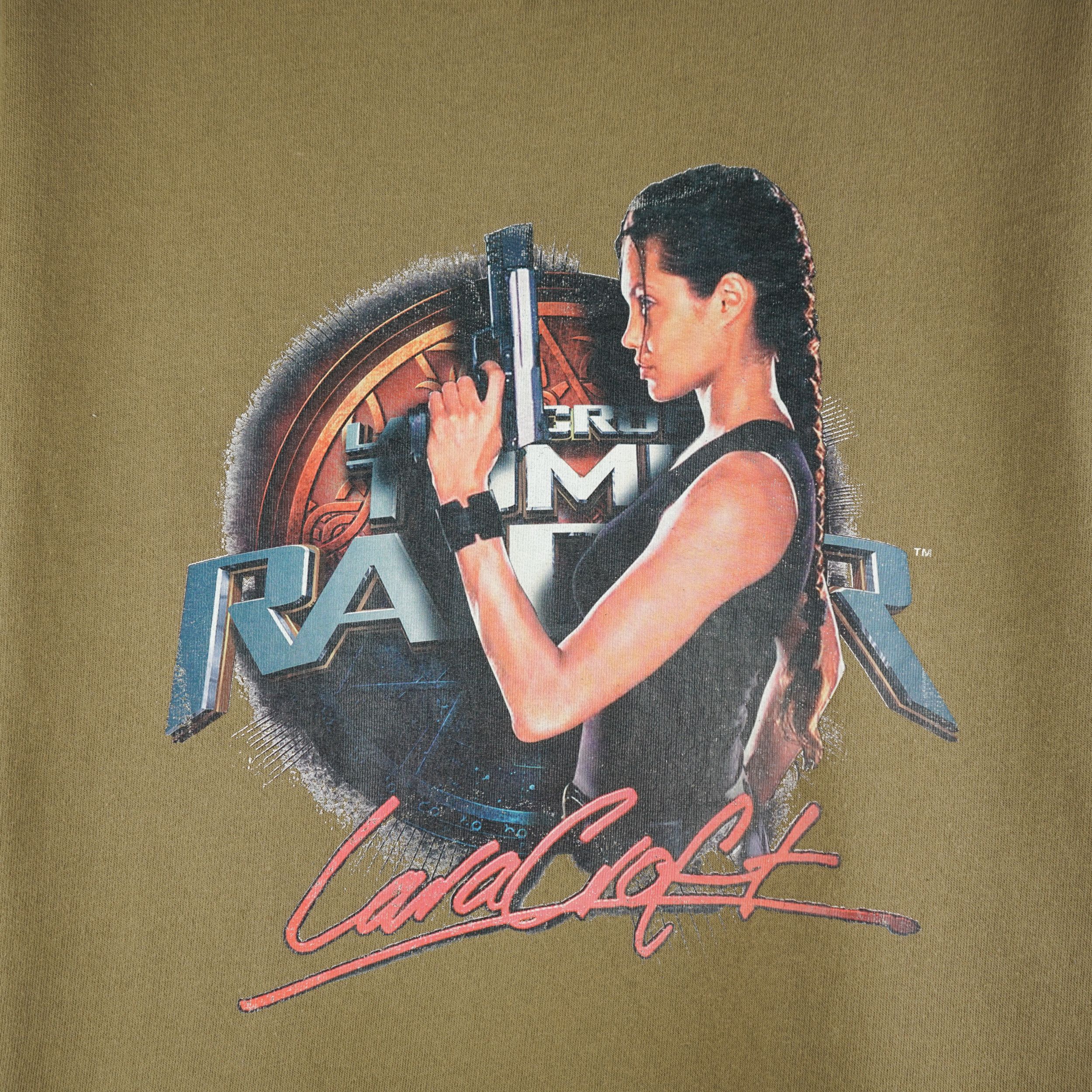 Vintage Vintage 2001 Lara Croft Tomb Rider Angelina Jolie Sweatshirt Size US M / EU 48-50 / 2 - 2 Thumbnail