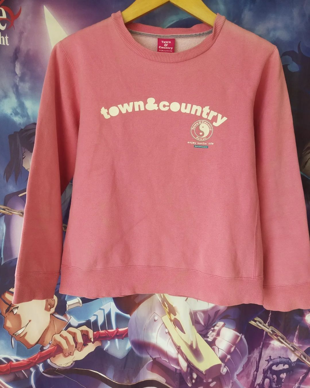 Vintage Town and Country Surf Town and Country Pink Woman Crewneck Size S / US 4 / IT 40 - 3 Thumbnail