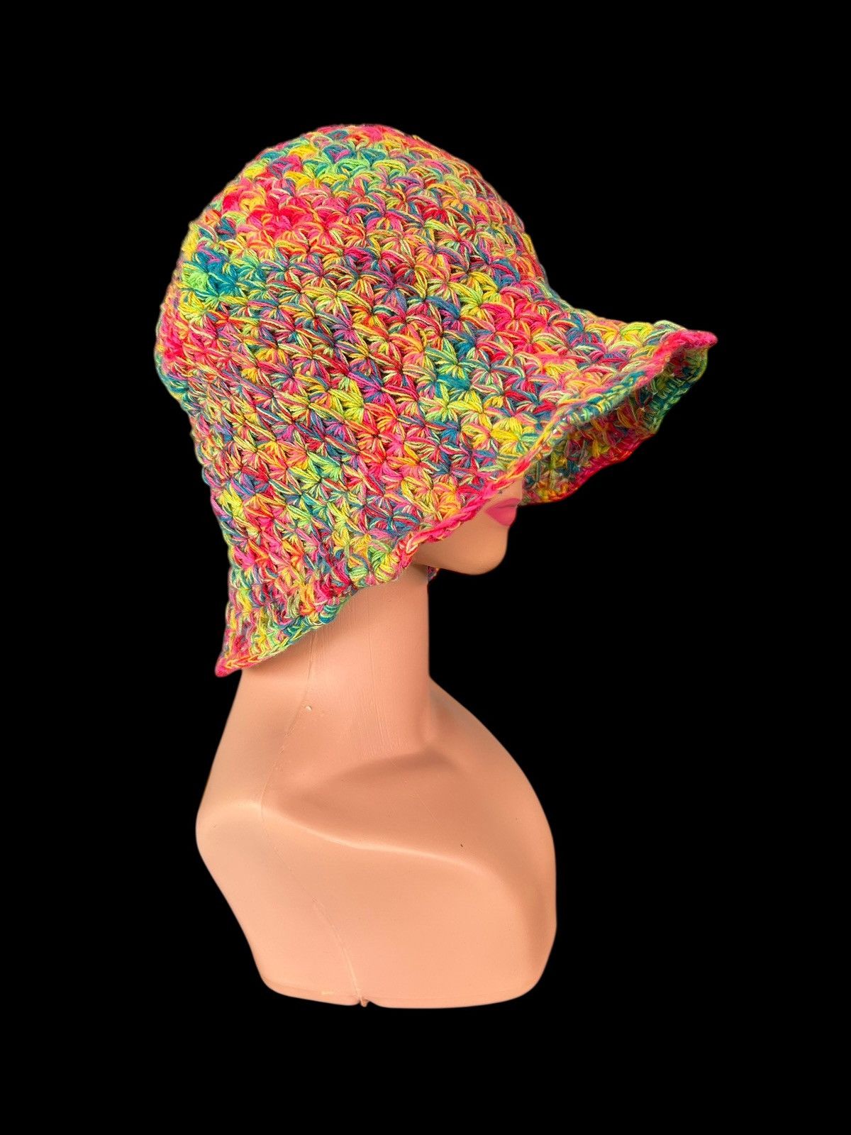 Japanese Brand × Kapital × Vintage Amina Crochet Knitted Bucket Hats Size ONE SIZE - 2 Thumbnail