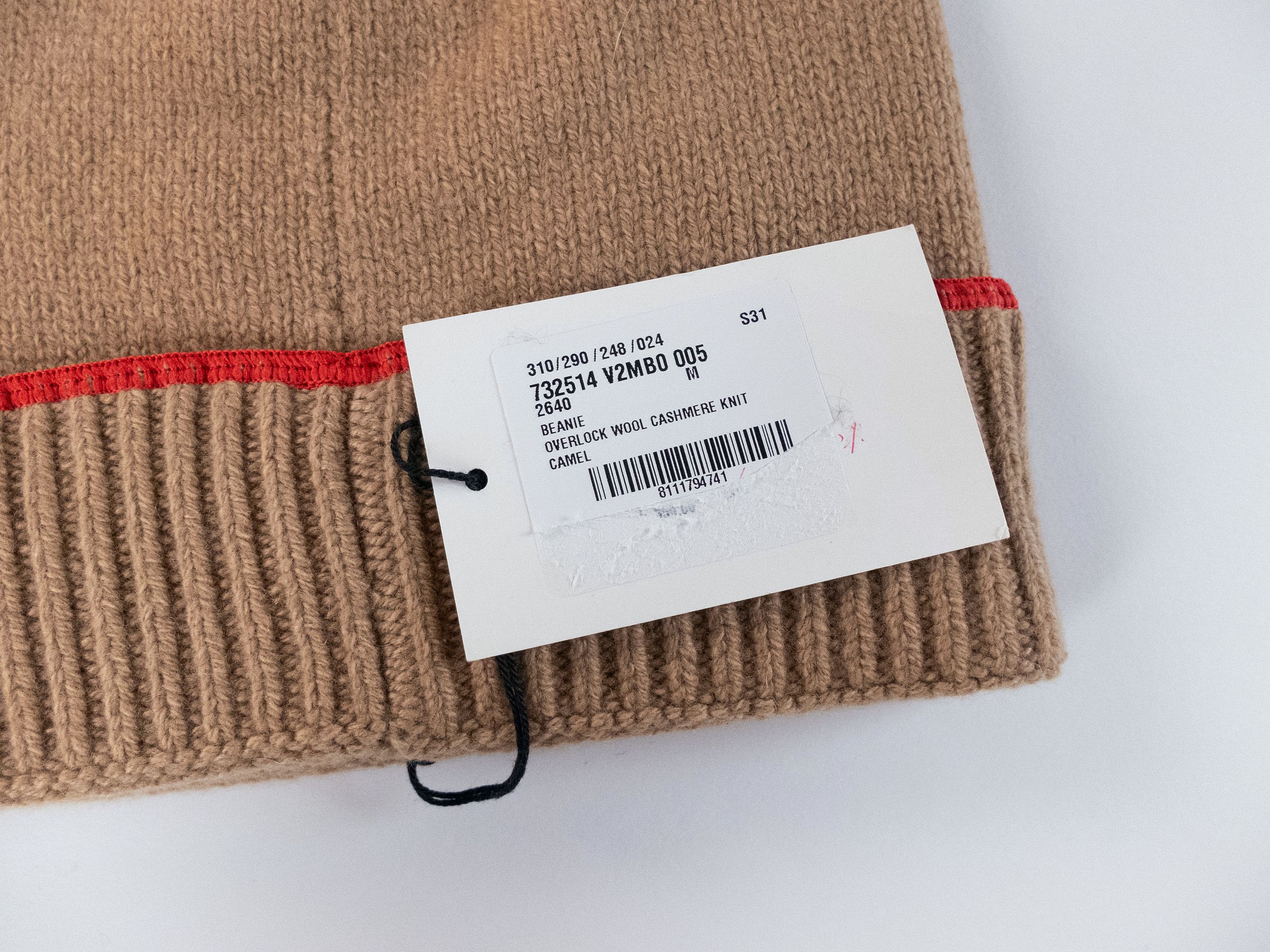 Bottega Veneta BOTTEGA VENETA camel color wool cashmere beanie hat Medium q Size ONE SIZE - 2 Thumbnail