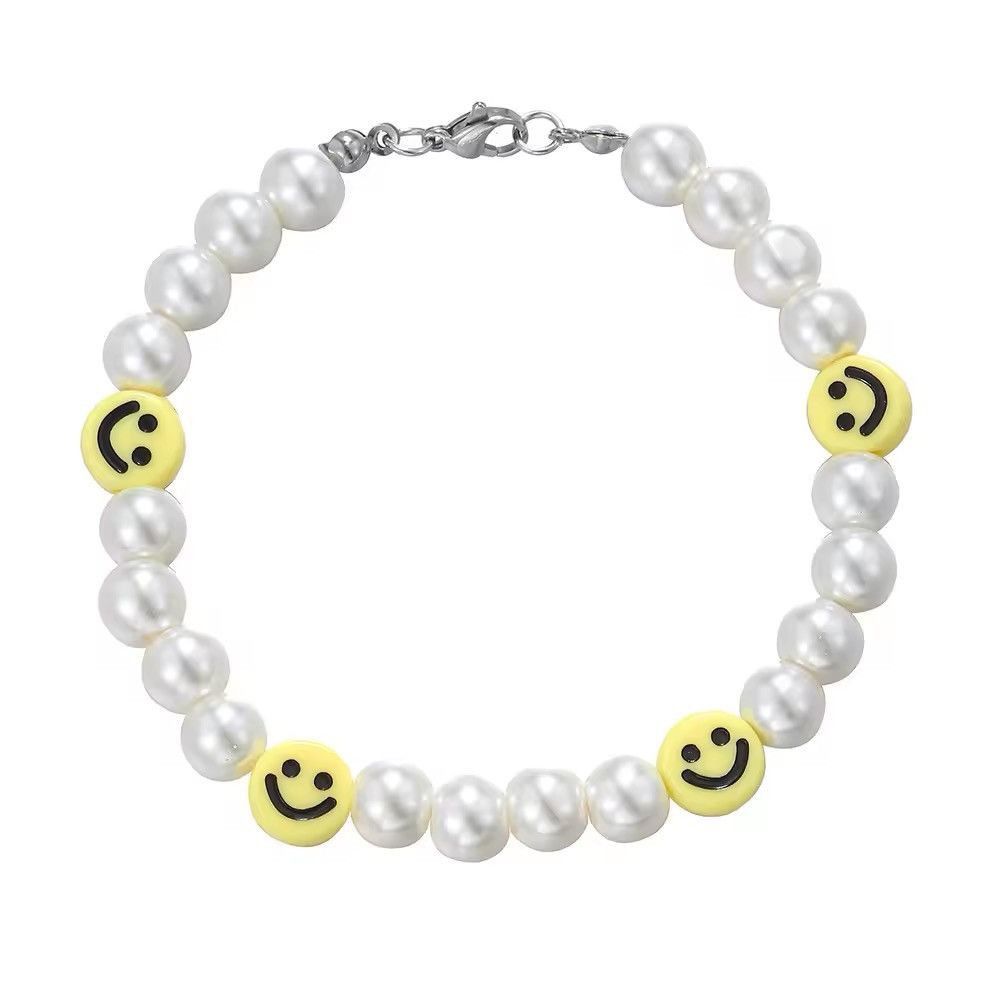 Jewelry Smiling Face Bead Bracelets Size ONE SIZE - 2 Thumbnail