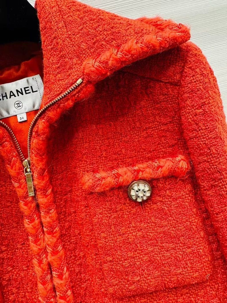 Chanel Chanel Snow series red 4-pocket jacket Size XXS / US 00 / IT 34 - 3 Thumbnail