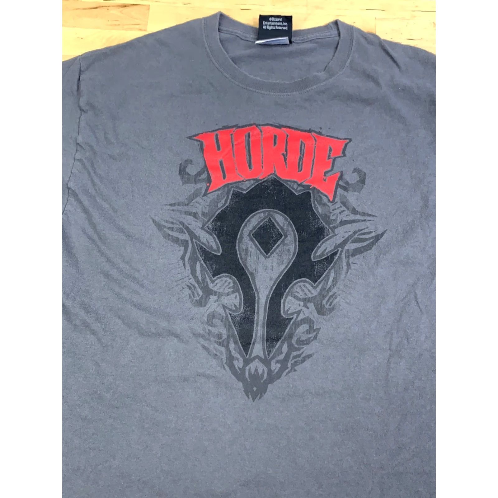 Vintage VINTAGE Blizzard World of Warcraft Horde Shirt Mens L Gray Video Game Y2K 12666 Size US L / EU 52-54 / 3 - 4 Thumbnail