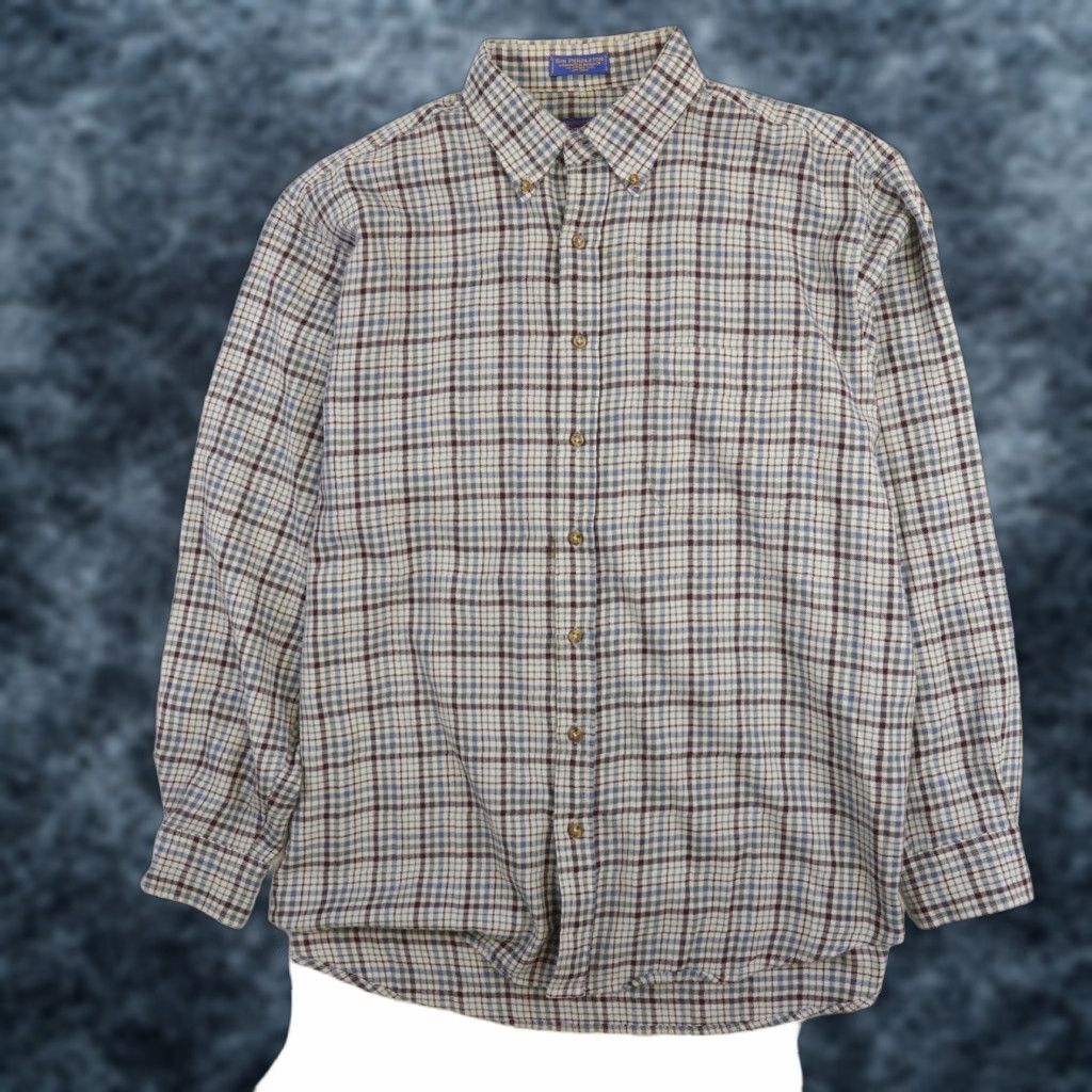 VINTAGE Pendleton Wool Fireside Button Up Shirt Men's XL Multicolor All Seasons Casual