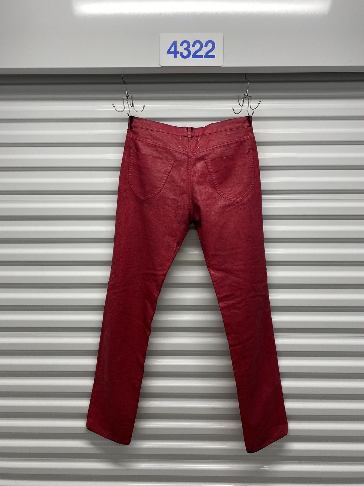 Maison Margiela Maison Martin Margiela Pink Painted Straight-Leg Jeans Size US 34 / EU 50 - 11 Thumbnail