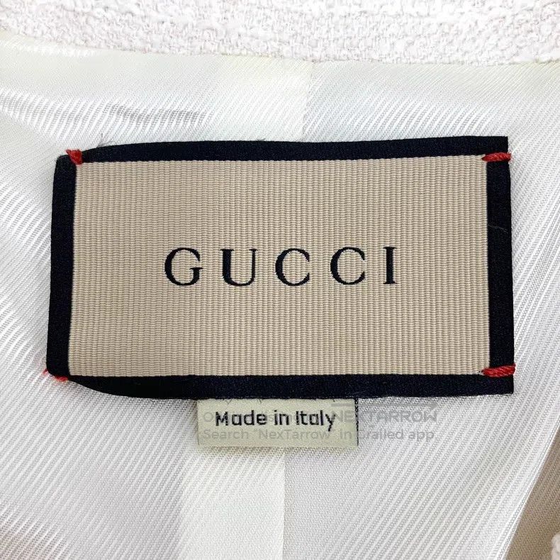 Gucci Gucci 22 styles of white cotton lapel single-breasted long Size XS / US 0-2 / IT 36-38 - 6 Thumbnail