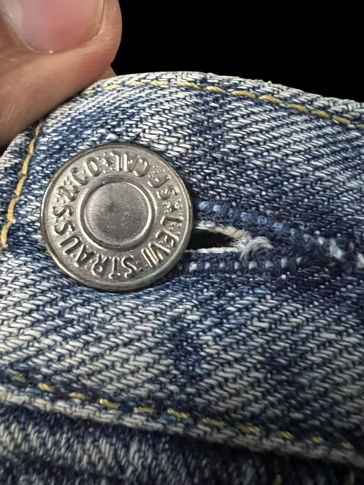 Levi's Vintage Levi’s 533 Distress Faded Denim Jean Size US 31 - 9 Thumbnail