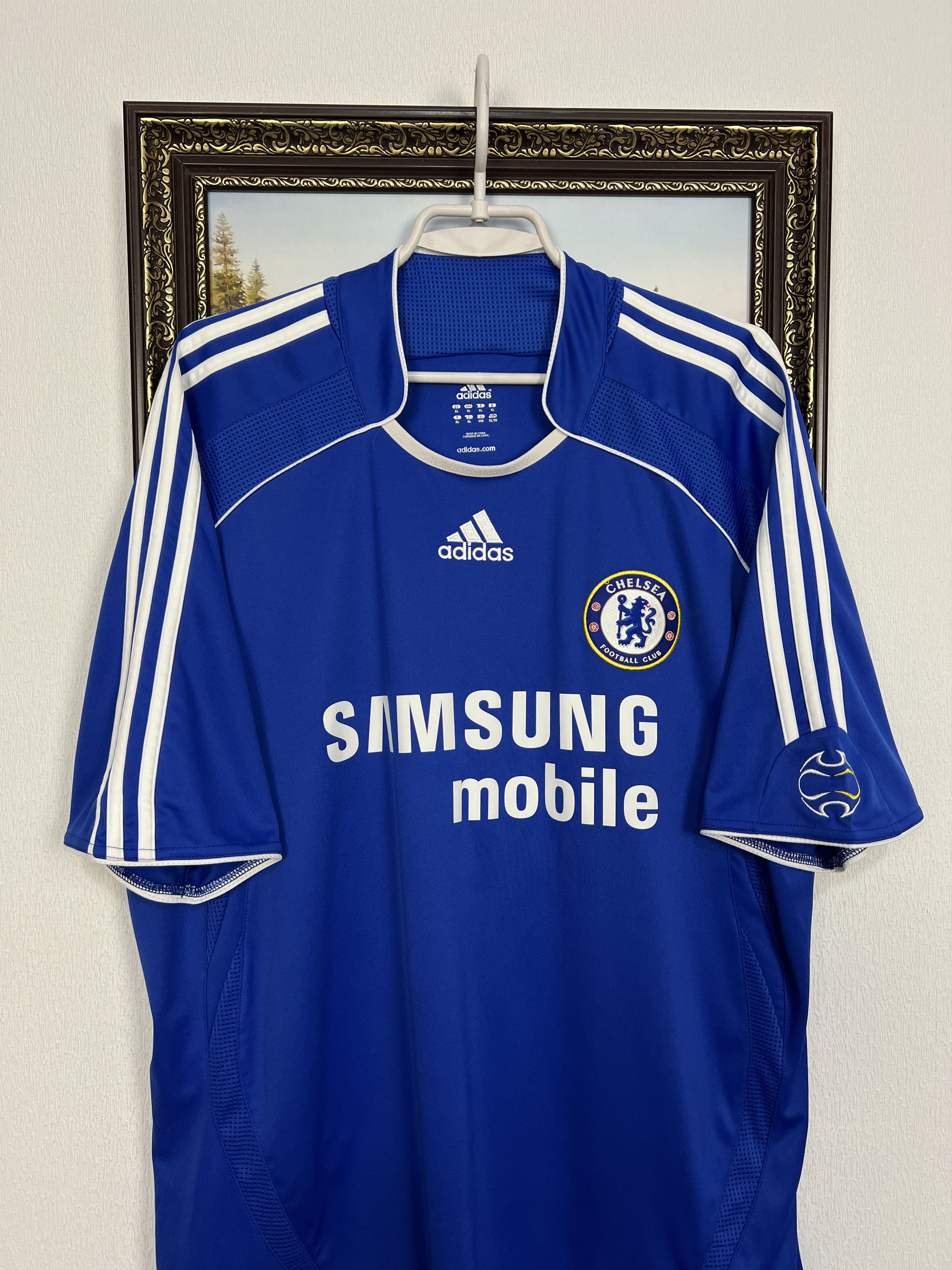 Adidas Chelsea football shirt 2006 Soccer #11 Drogba Jersey Trikot Size US XL / EU 56 / 4 - 2 Thumbnail