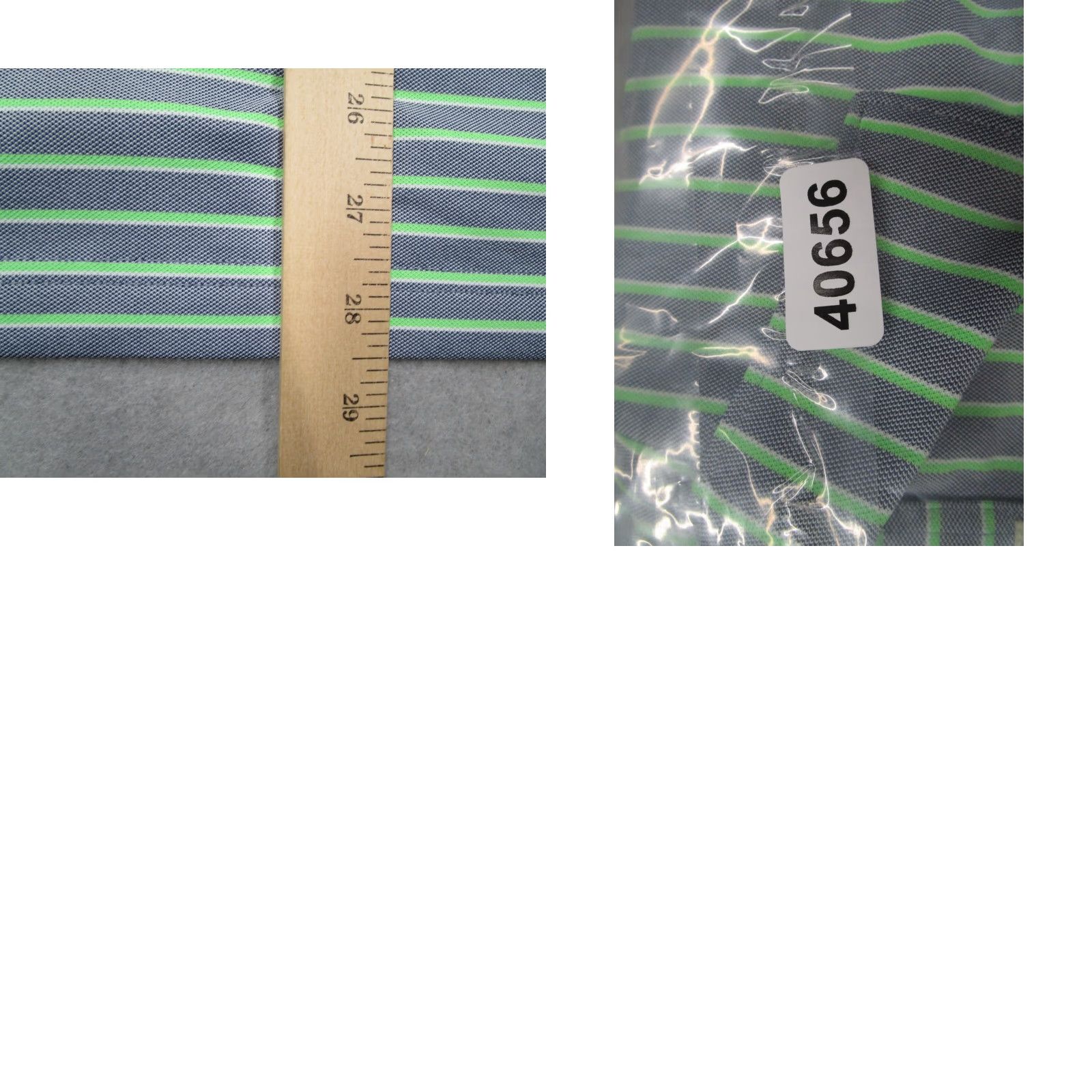 johnnie-O JOHNNIE-O Polo Shirt Mens L Green Striped Twilight Hangin Out Logo on Front Casual Golf Size US L / EU 52-54 / 3 - 8 Thumbnail