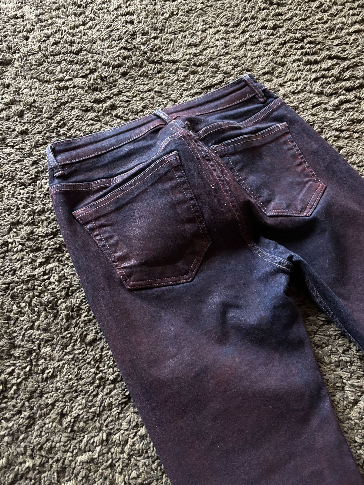 Rick Owens Drkshdw AW19 Rick Owens Drkshdw “Larry” Cherry Wax Detroit Cut Jeans Size US 28 / EU 44 - 12 Thumbnail