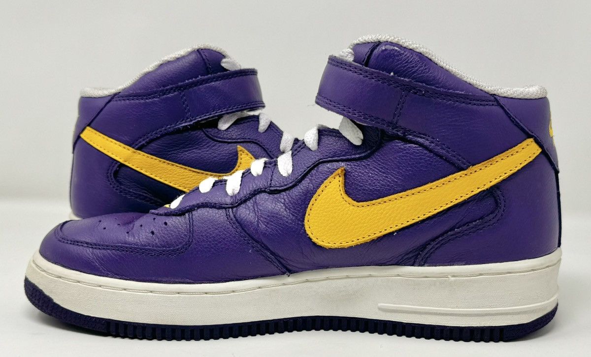 Nike × Vintage Vintage 2002 Nike Air Force 1 Mid Greek Lakers size 10 Size US 10 / EU 43 - 7 Thumbnail