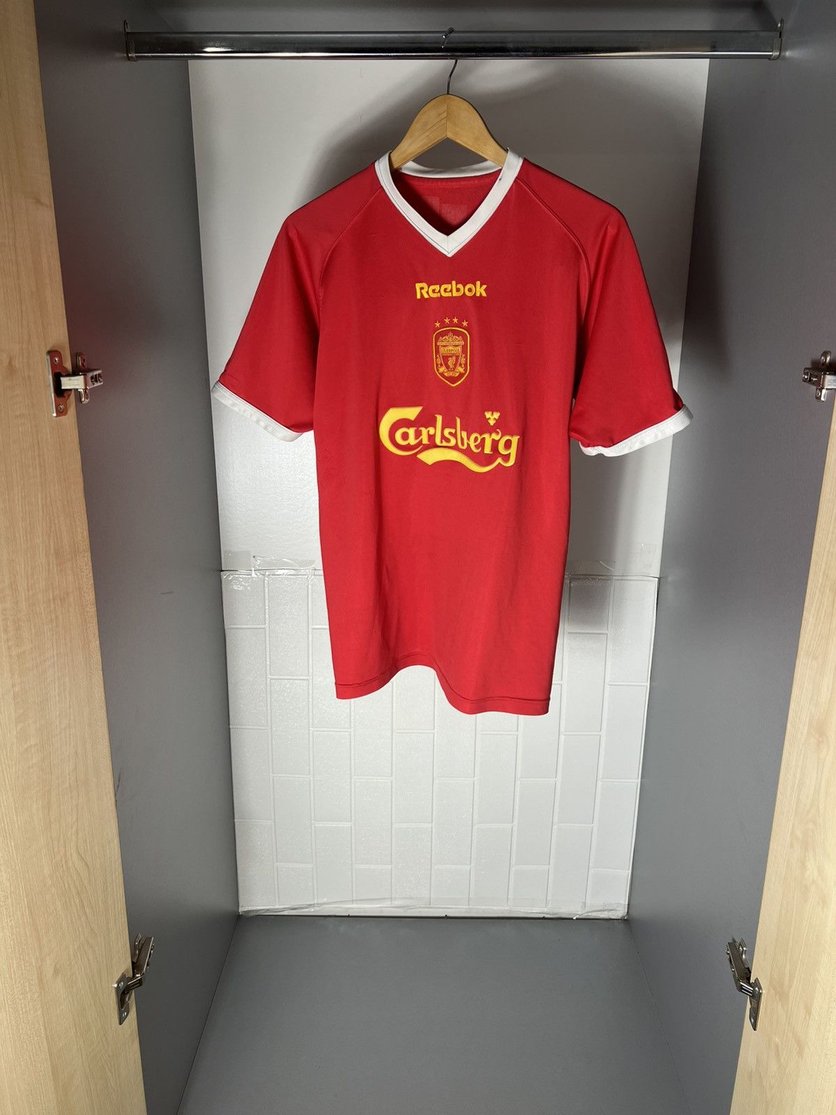 Reebok VINTAGE REEBOK FC LIVERPOOL ENGLAND SOCCER JERSEY RETRO 90s Size US M / EU 48-50 / 2 - 8 Thumbnail