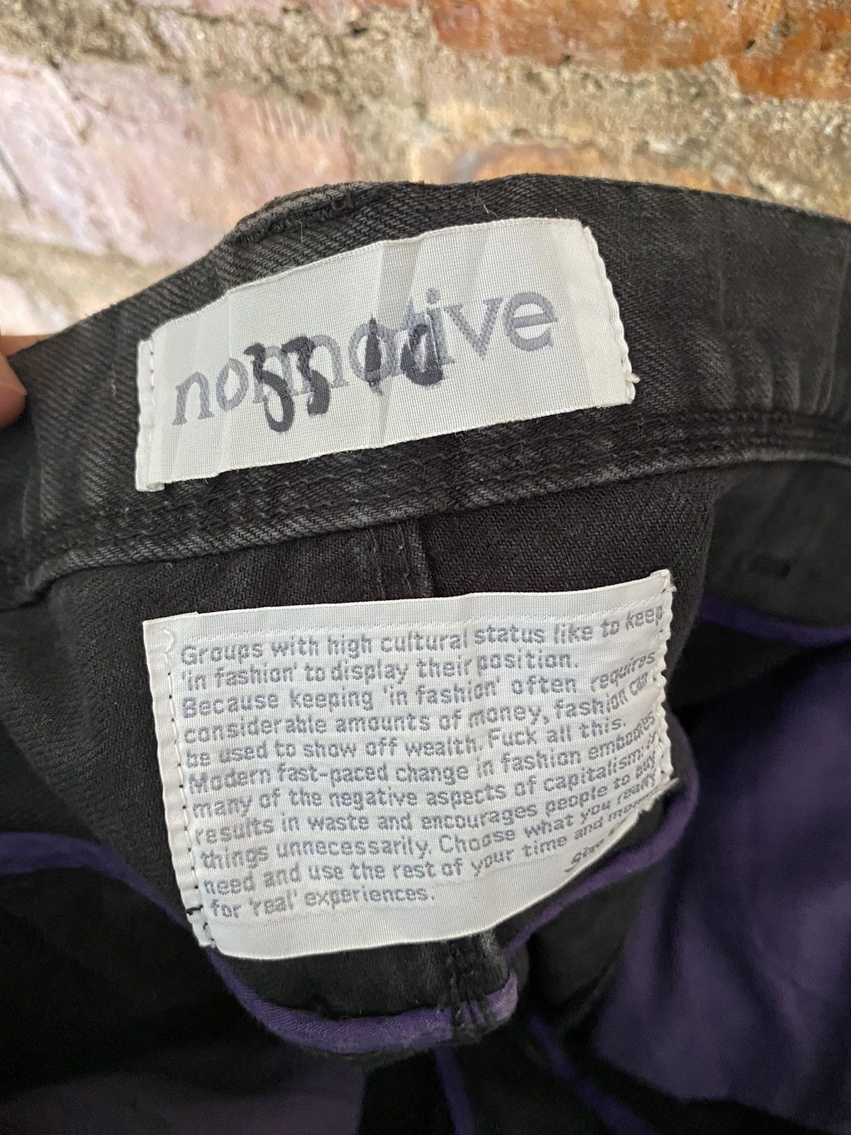Japanese Brand × Lad Musician × Nonnative 2000s Nonactive black raw denim pants Size US 33 - 17 Thumbnail