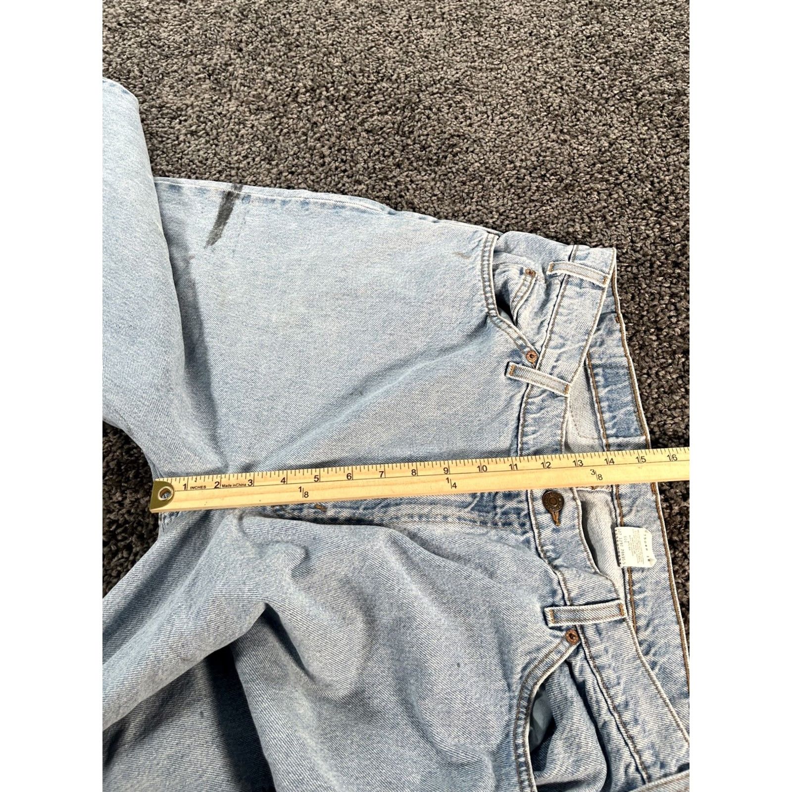 Vintage VINTAGE Levis 560 Jeans Mens 38x32 Blue 560 Loose Fit Tapered Leg Orange Tab 90s Mens jeans Blue 90s Levis Comfort Easy Care USA 5-Pocket Denim Size US 38 / EU 54 - 6 Thumbnail