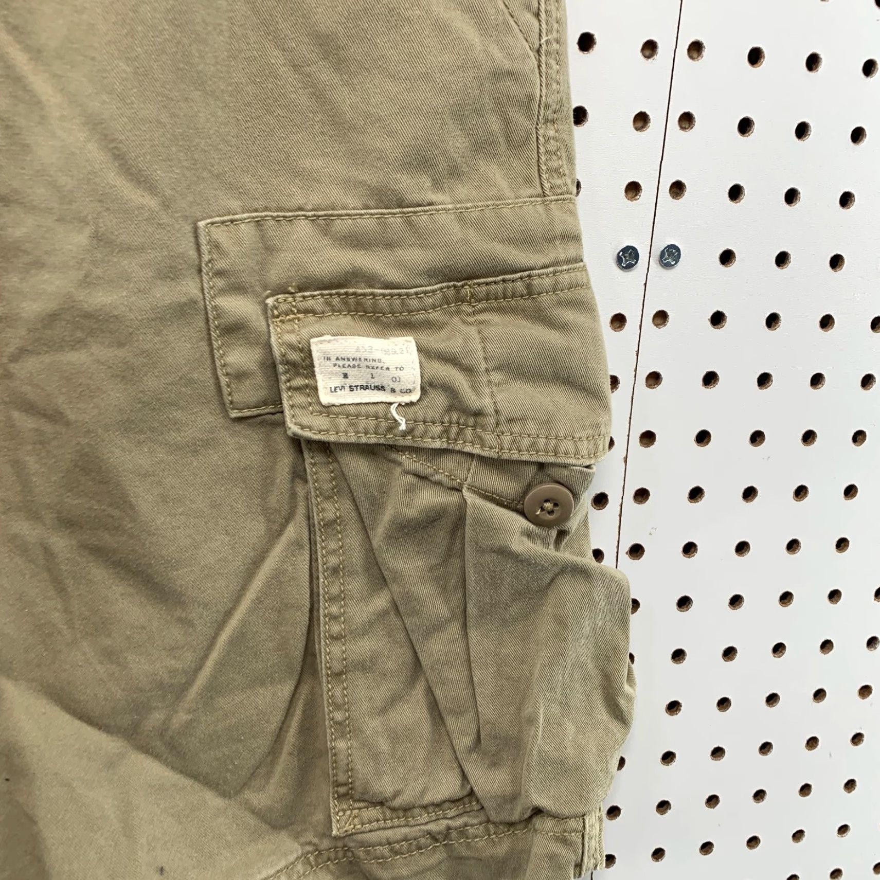 Levi's Levi's Military Cargo Shorts Mens 32 Khaki Relaxed Fit Outdoor Canvas Cargo Pocket Pockets Outdoor Size US 32 / EU 48 - 6 Thumbnail