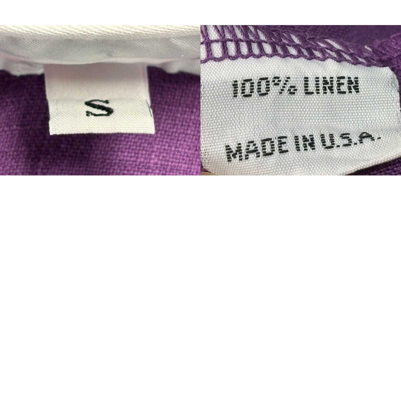 Vintage VINTAGE Bryn Walker Linen Tunic Top Women's Small Purple Sleeveless Cowl Neck USA Size S / US 4 / IT 40 - 8 Thumbnail