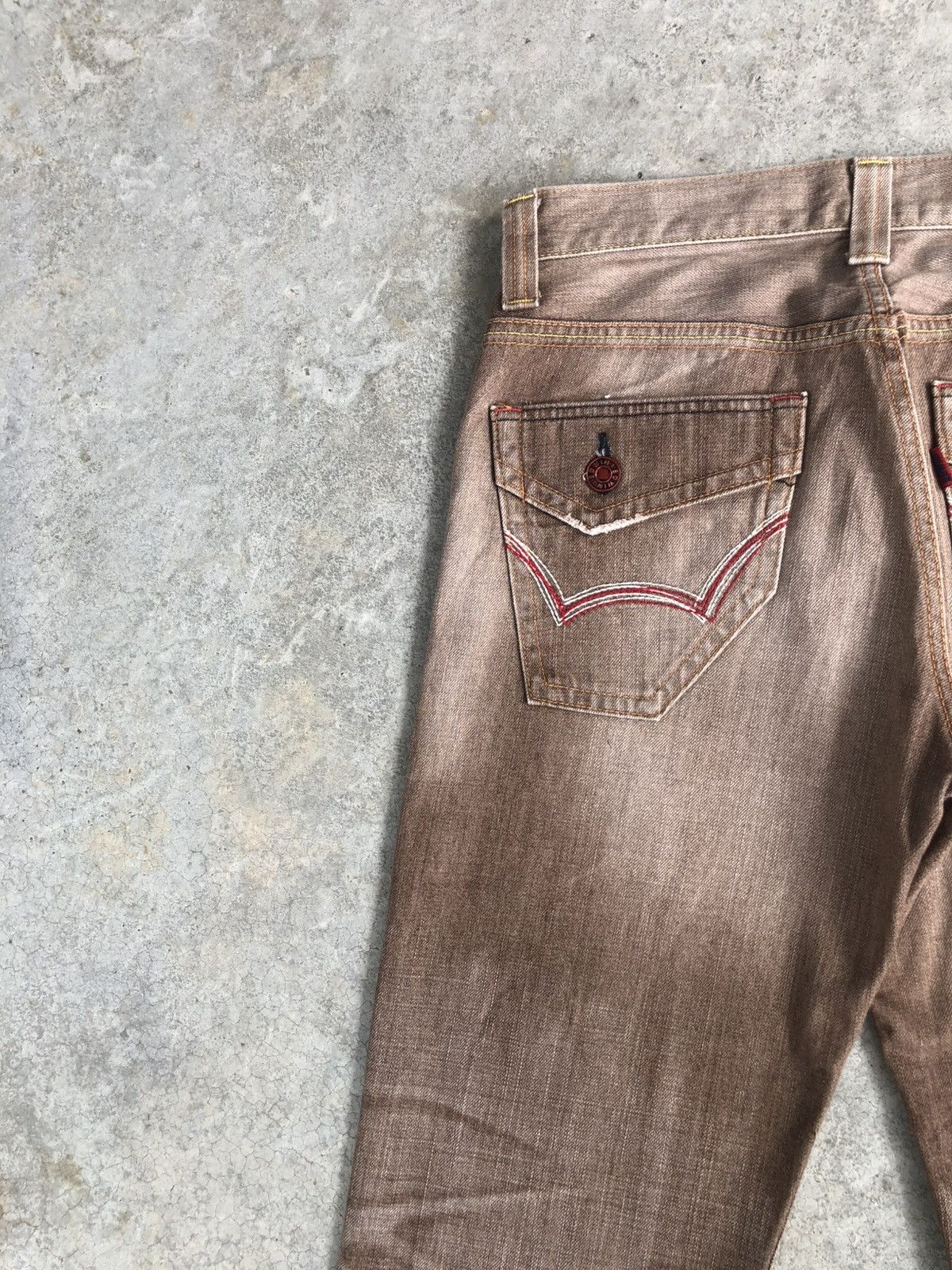 If Six Was Nine Japanese Edwin 503 Flared Jeans Distressed Size US 33 - 9 Thumbnail