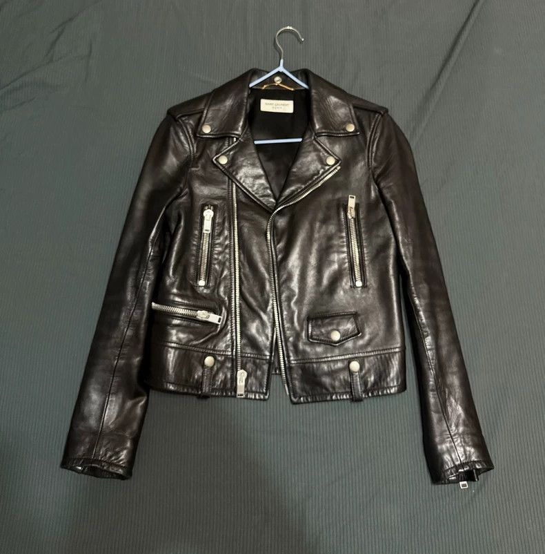 Hedi Slimane Saint Laurent L01 Leather Biker Jacket- Size XS / US 0-2 / IT 36-38 - 1 Thumbnail