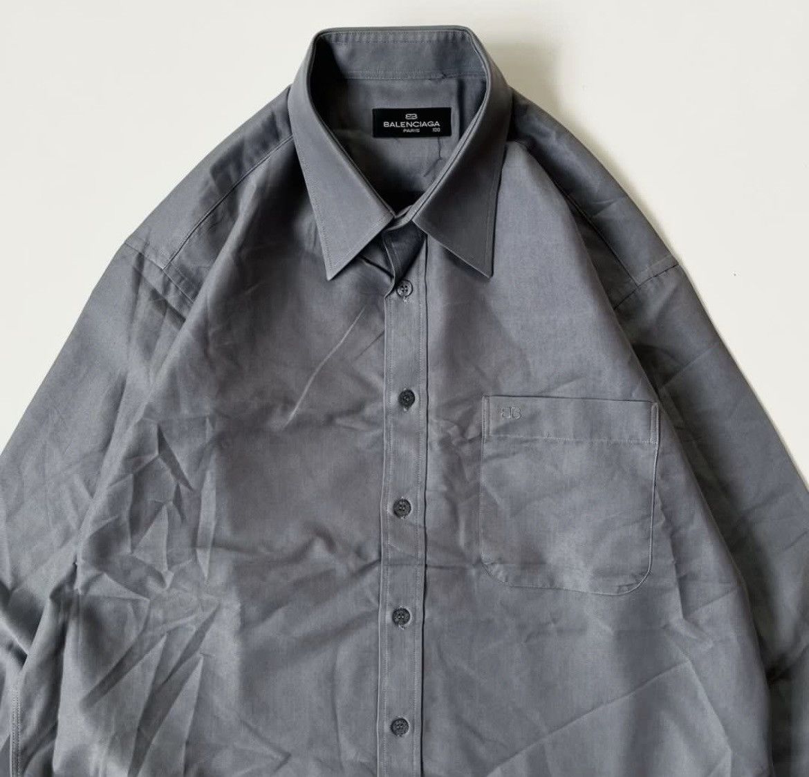 Balenciaga Vintage Balenciaga Long Sleeve Shirt Size US L / EU 52-54 / 3 - 2 Thumbnail
