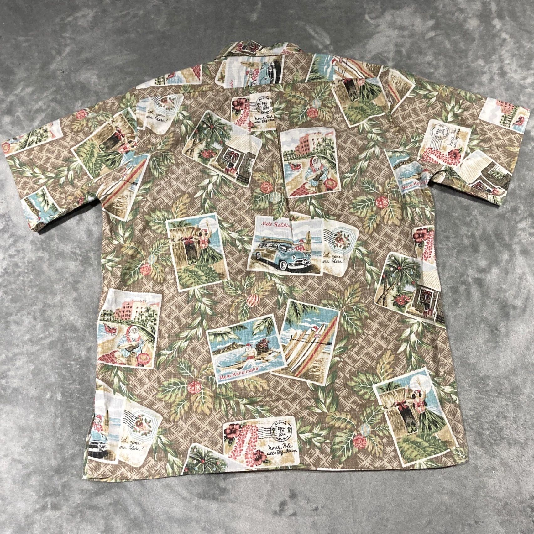 Reyn Spooner Reyn Spooner Mele Kalikimaka Limited Issue Christmas Button-Up Shirt Mens Med Multicolor Short Sleeve Shirt Size US M / EU 48-50 / 2 - 6 Thumbnail