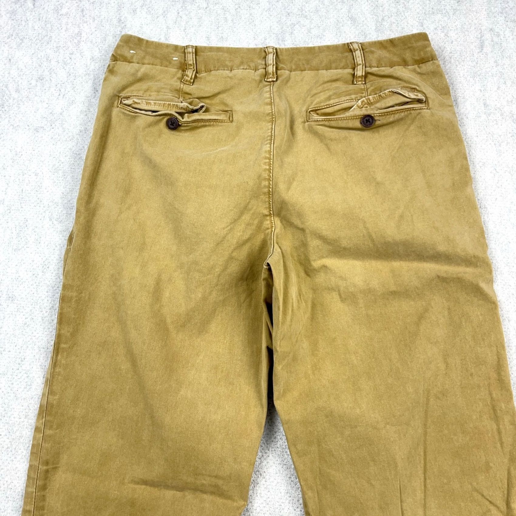 American Eagle Outfitters American Eagle Pants Men 30x34 Brown Chino Relaxed Straight Khaki Dress Slacks Size US 30 / EU 46 - 5 Thumbnail