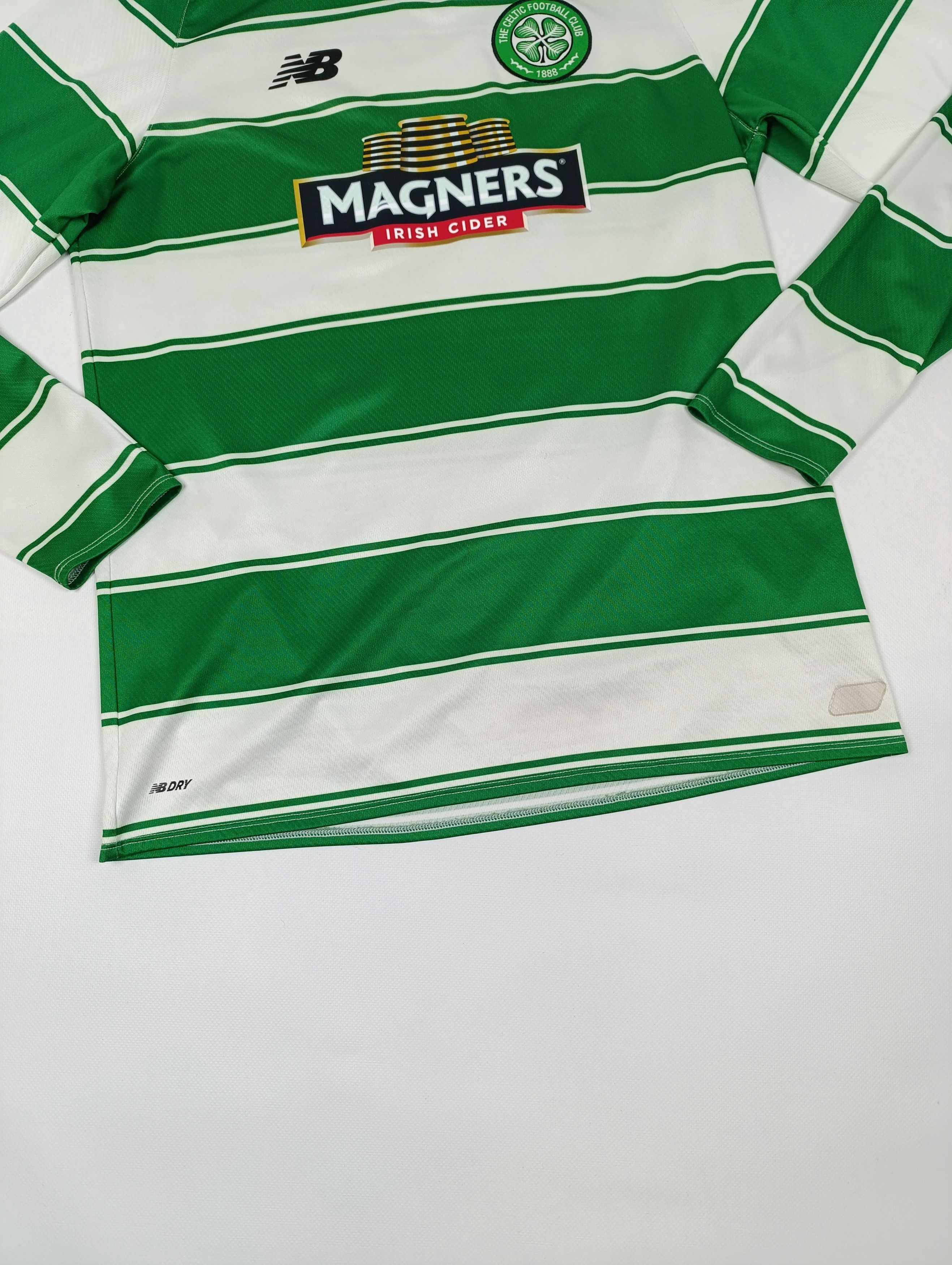 New Balance NEW BALANCE CELTIC HOME LONG SLEEVE JERSEY 2015 - 2016 Size US M / EU 48-50 / 2 - 3 Thumbnail