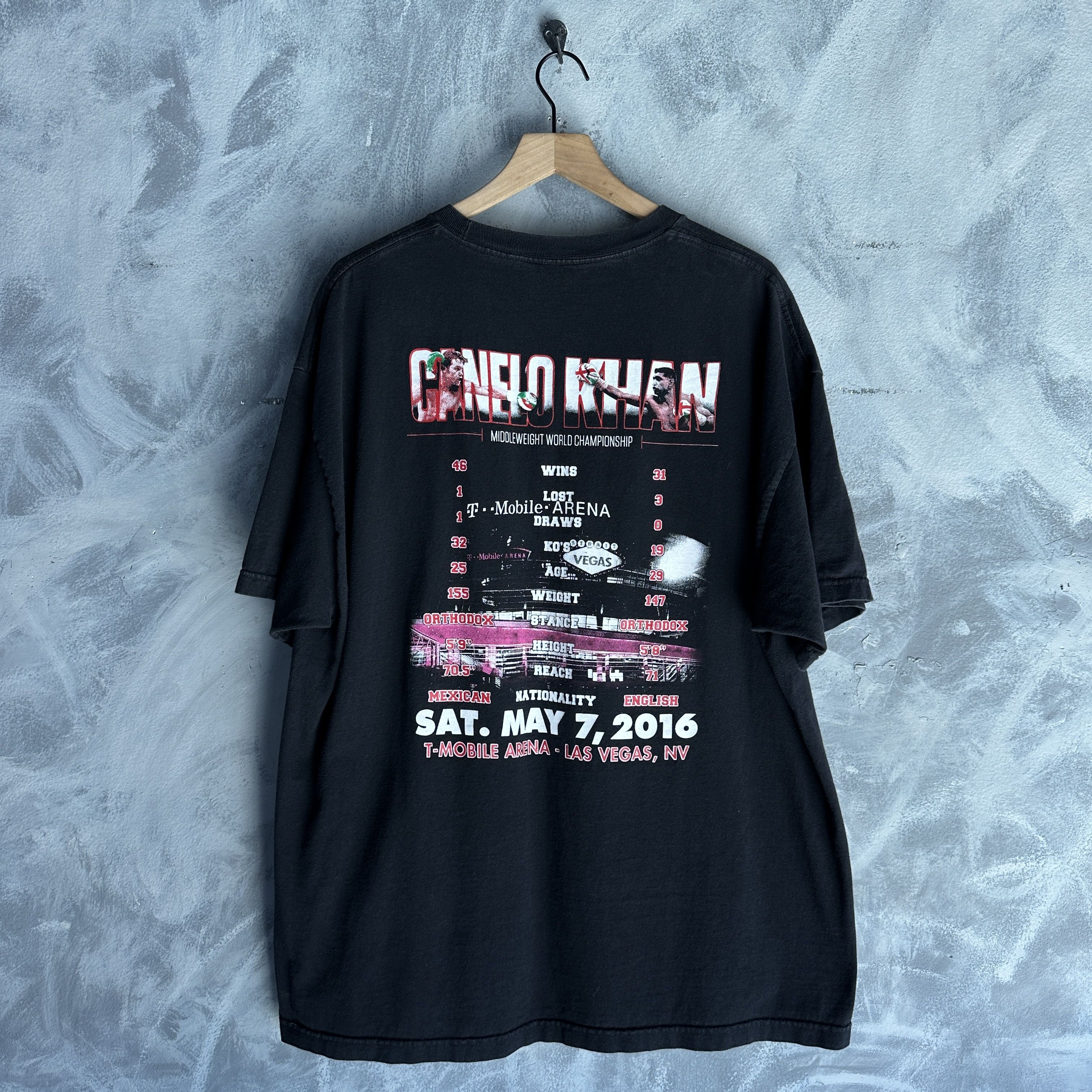 Other Vtg Canelo vs Amir Khan T-Shirt Mens 2XL Black Boxing Fight Size US XXL / EU 58 / 5 - 5 Thumbnail