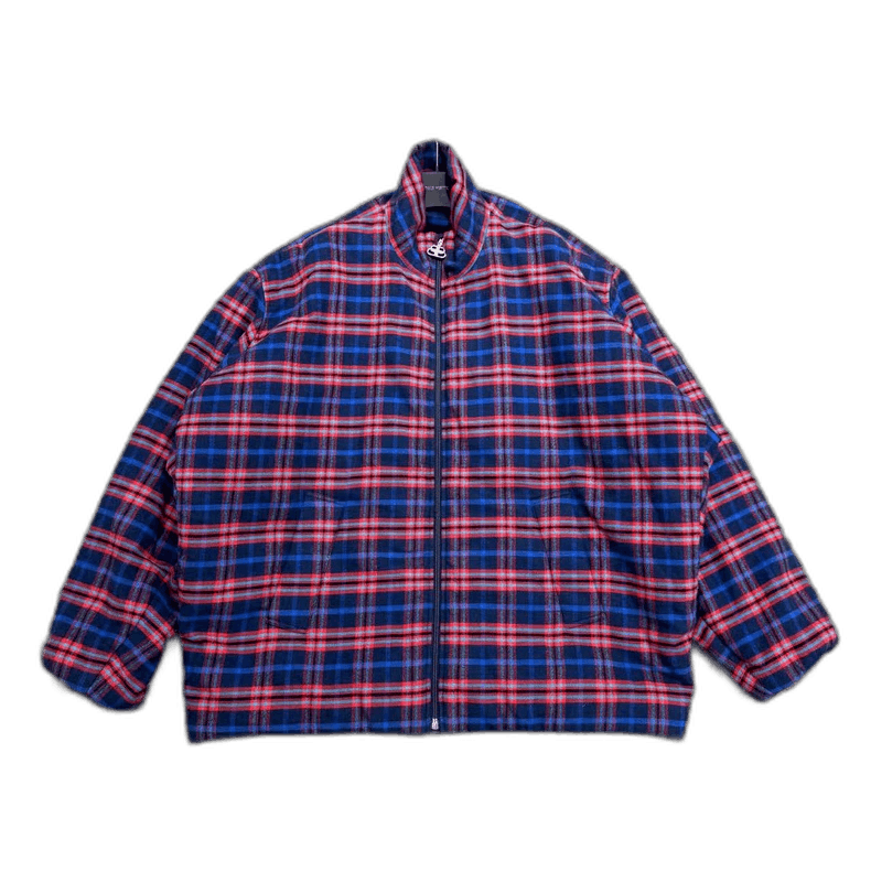 Balenciaga Balenciaga Plaid Cotton Jacket-yf Size US L / EU 52-54 / 3 - 1 Thumbnail