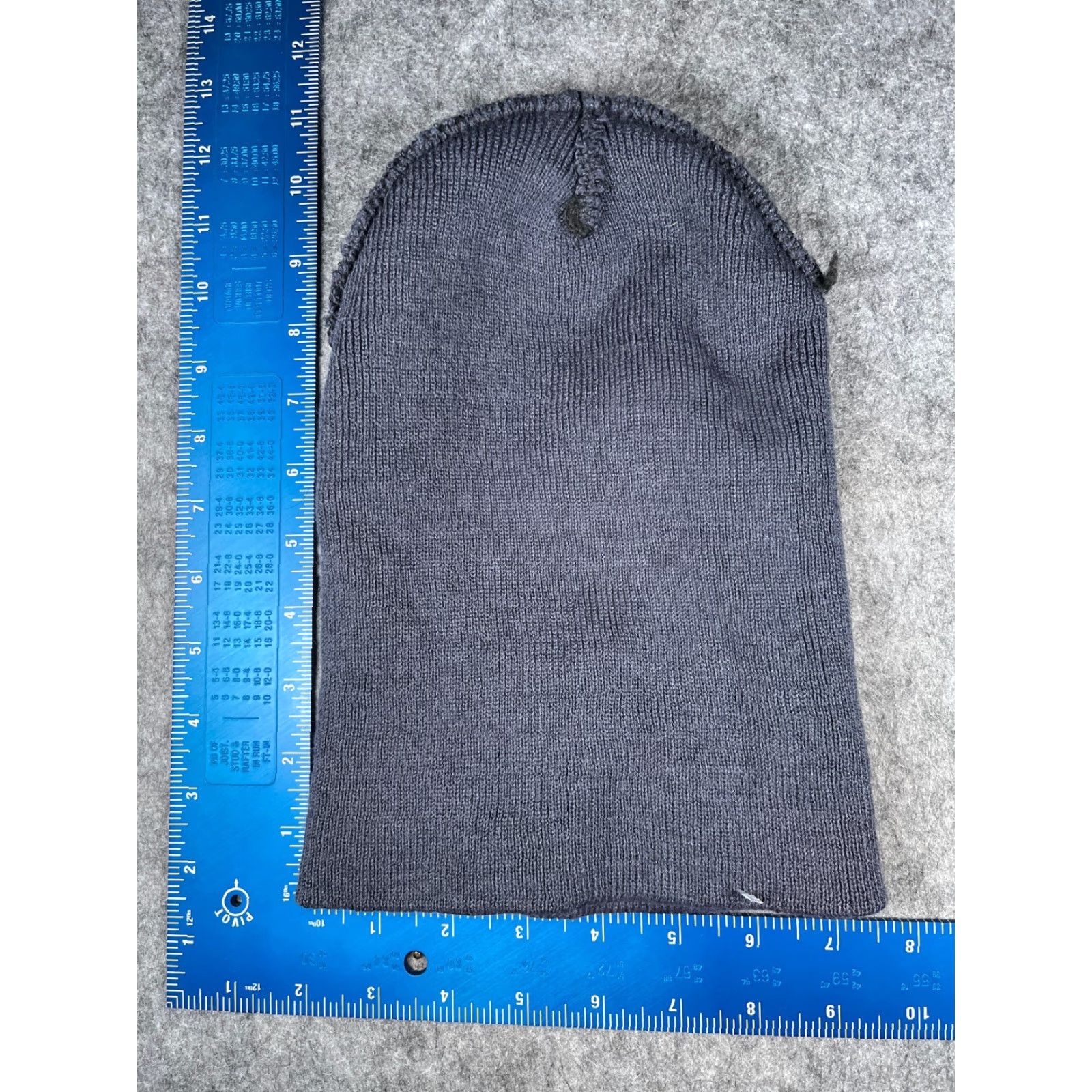 Vintage Beanie Toque Beanie Adult One Size Blue Knit Winter Acrylic Snow Ski Outdoors Hats Size ONE SIZE - 4 Thumbnail