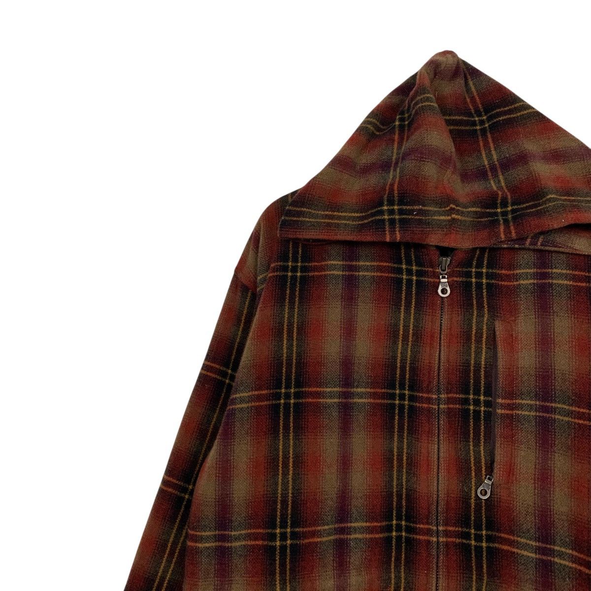 Japanese Brand Bad Guys Tartan Hooded Skate Jacket Size US M / EU 48-50 / 2 - 6 Thumbnail