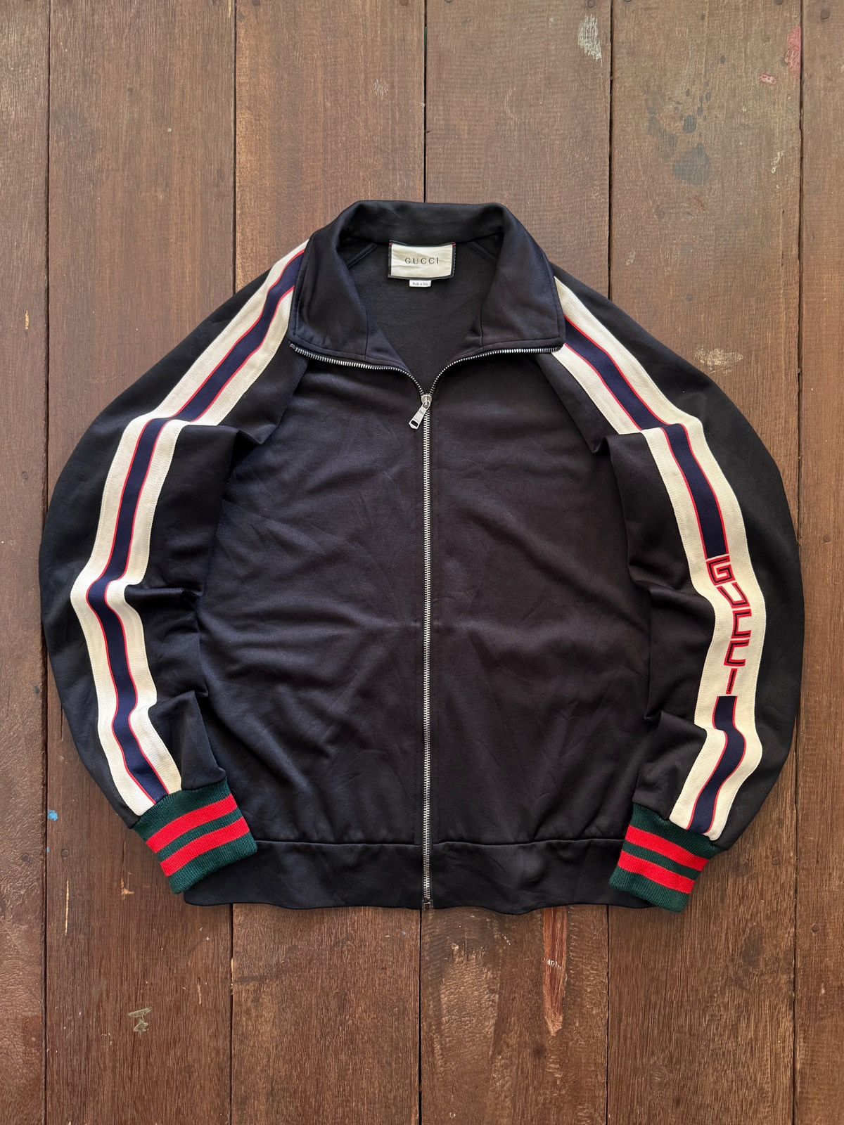 Gucci Gucci Logo Track Jacket Size US M / EU 48-50 / 2 - 1 Thumbnail