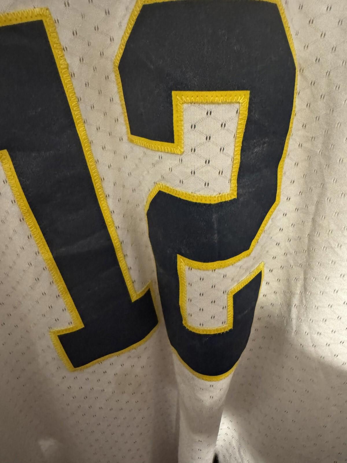 Adidas Michigan Wolverines Vintage Adidas #12 Jersey Size L White Size US L / EU 52-54 / 3 - 6 Thumbnail