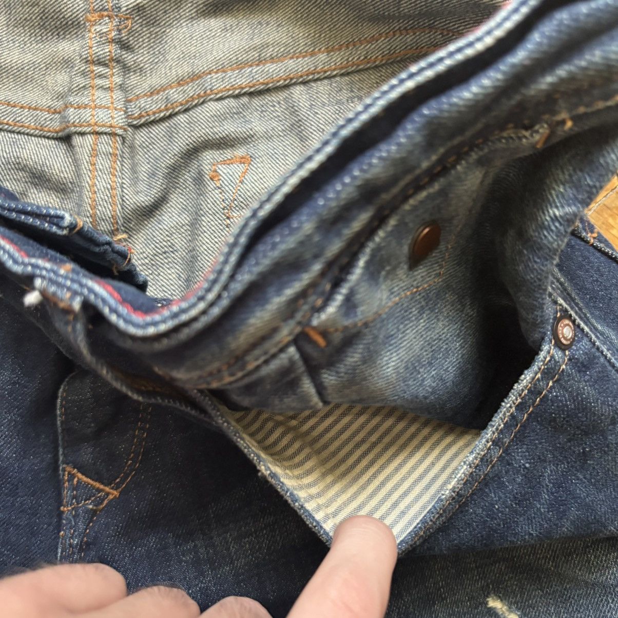 Tommy Hilfiger Tommy Hilfiger Distressed Boro Denim Scanton Selvedge Jeans Size US 33 - 10 Thumbnail
