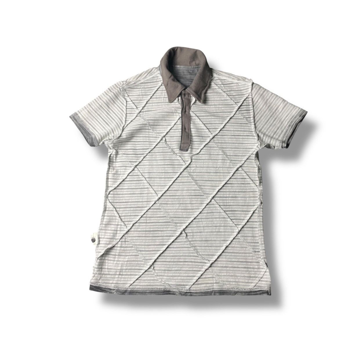 Tornado Mart 🇯🇵 VINTAGE TORNADO MART ABSTRACT PLEATED POLO TSHIRT Size US S / EU 44-46 / 1 - 3 Thumbnail