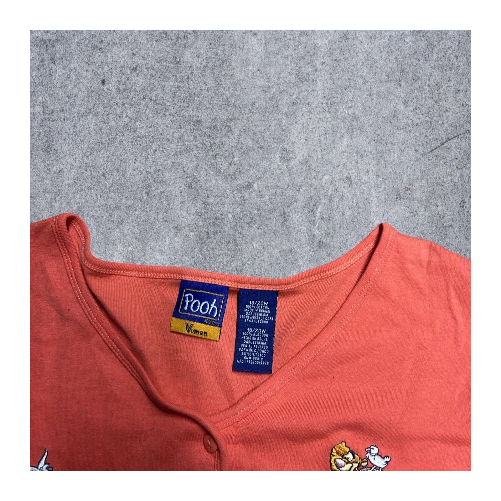 Disney Vintage Disney Tigger Embroidered Shirt Button Shirt Woman 2 Size US XXS / EU 40 - 5 Thumbnail