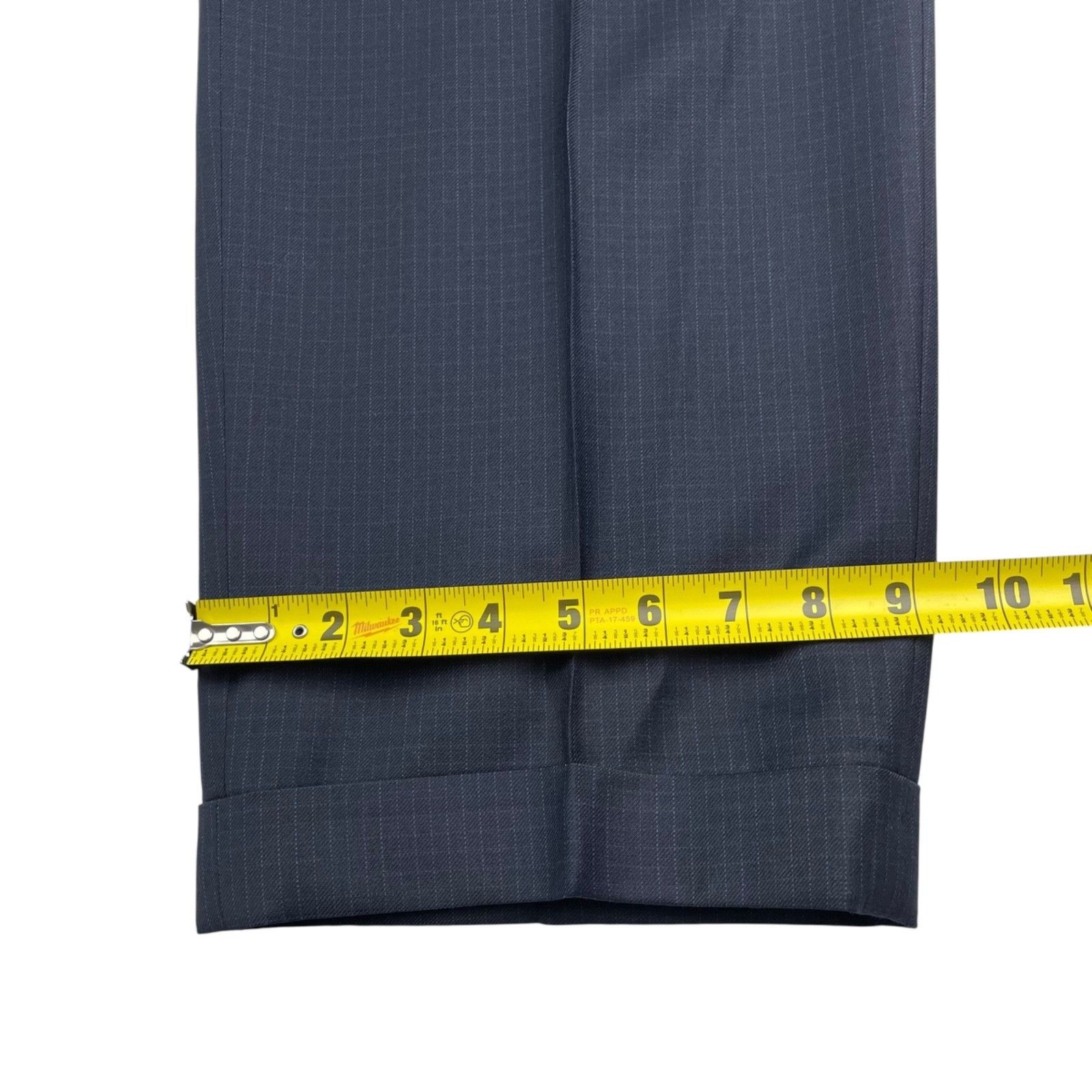 Jack Victor Jack Victor Men’s 100% Wool 3-Button Suit Navy Blue Check • Size 42L - 18 Thumbnail