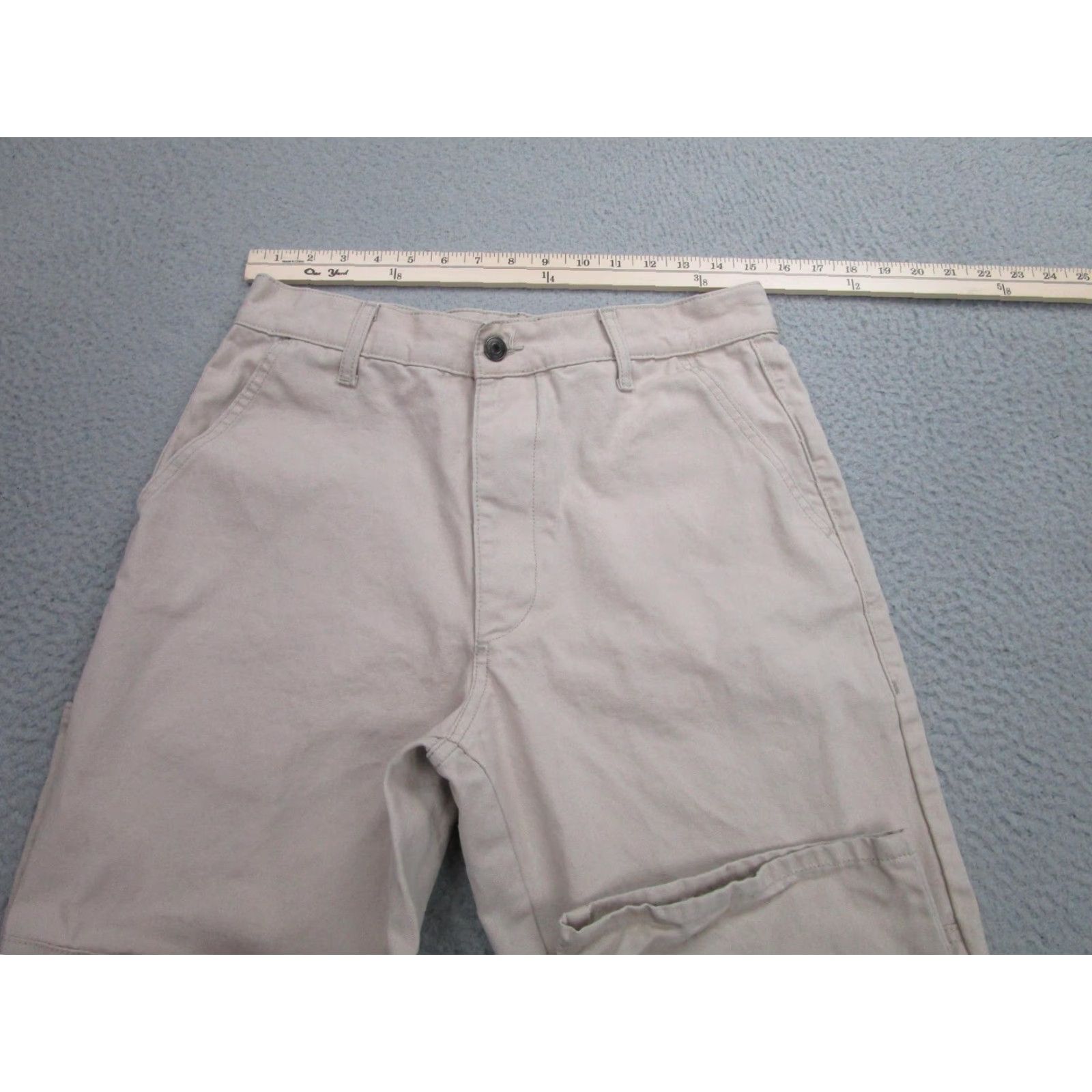 Daily Paper Daily Paper Pants Mens Small Beige Carpenter Workwear Utility Reinforced Knees Canvas Cotton Size US 29 - 7 Thumbnail