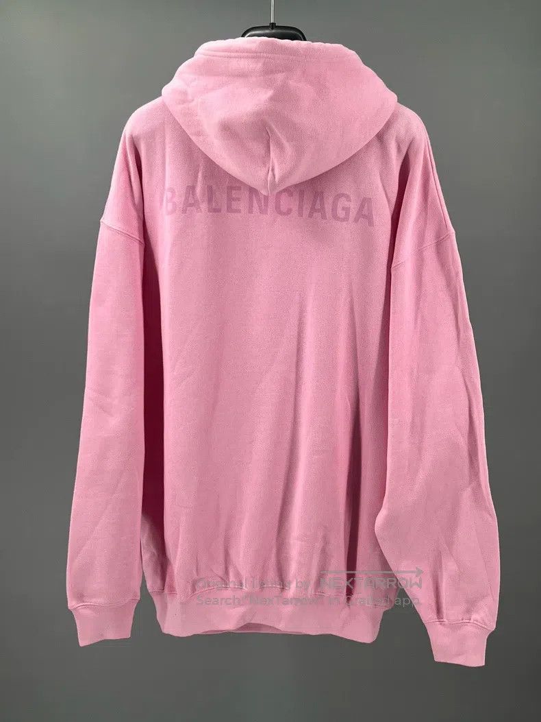 Balenciaga Balenciaga Pink Cotton Hooded Sweatshirt Size XS / US 0-2 / IT 36-38 - 5 Thumbnail