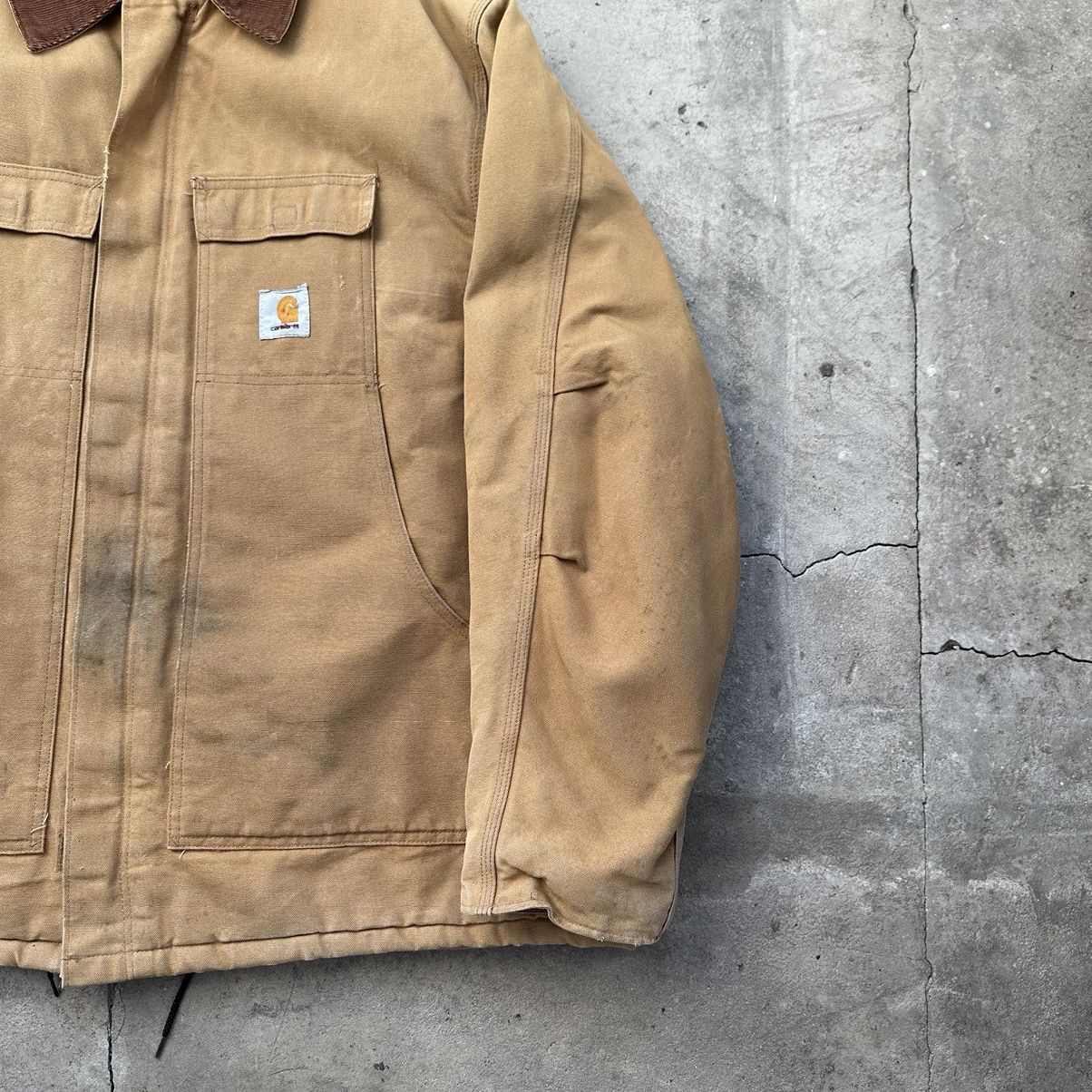 Carhartt Thrashed! VTG 90’s Carhartt Arctic Faded Dirty Work Jacket Size US XXL / EU 58 / 5 - 4 Thumbnail