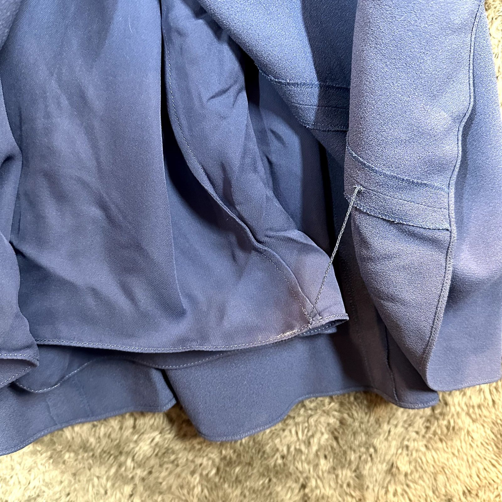 Ralph Lauren Purple Label Ralph Lauren Collection Purple Label 6 S Blue Crepe Dress Size M / US 6-8 / IT 42-44 - 6 Thumbnail