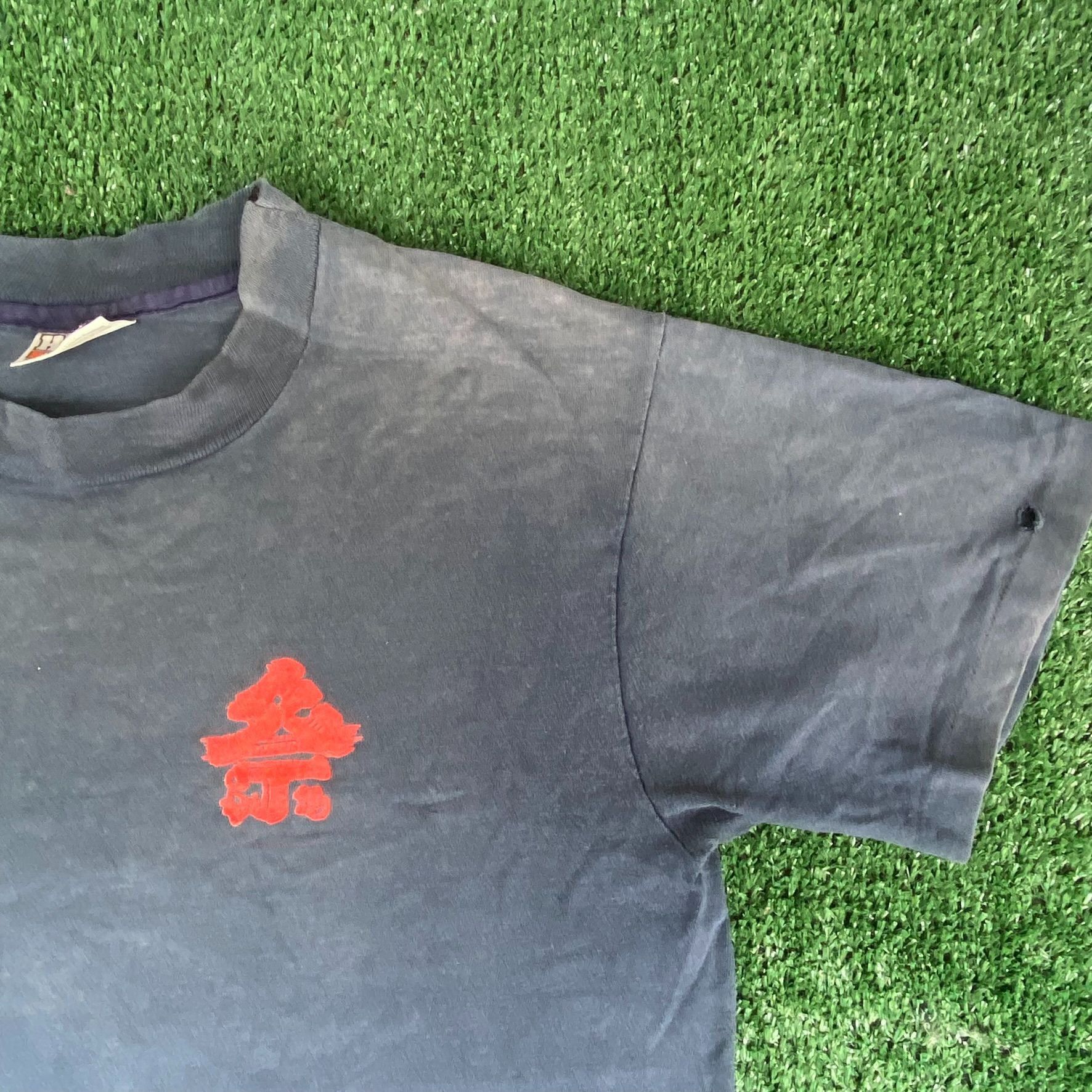 Hanes Vintage 80s Japanese Festival Shirt Los Angeles Grunge Tee Size US M / EU 48-50 / 2 - 7 Thumbnail