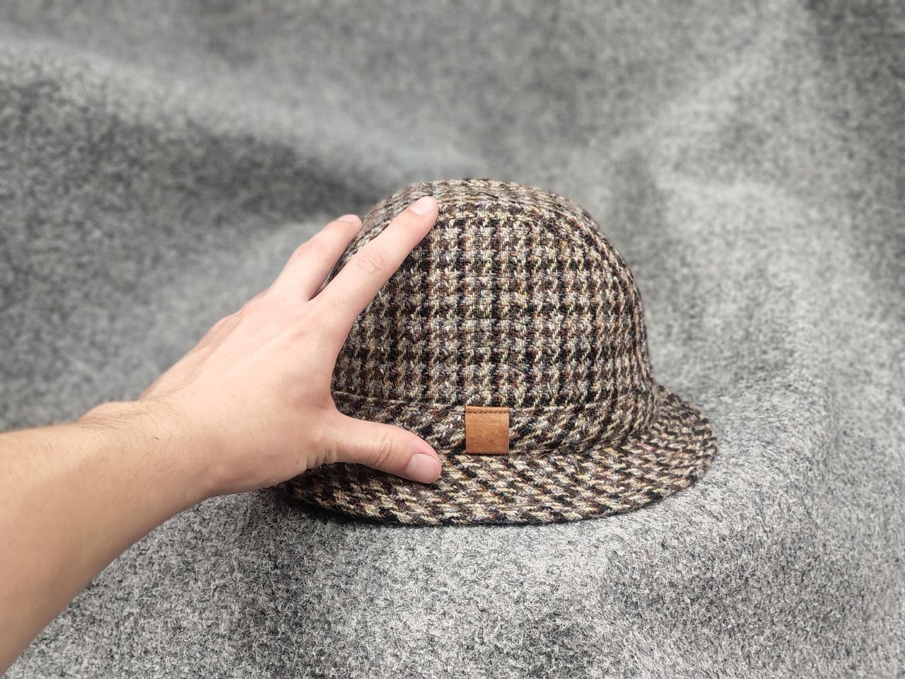 Harris Tweed Vintage 80's Harris Tweed Hat Classic trilby Fedora England Size ONE SIZE - 13 Thumbnail