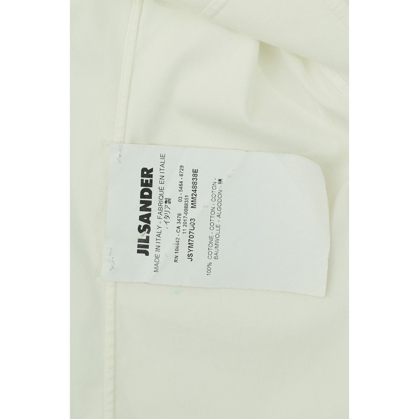 Jil Sander White Short Sleeve Button Up Shirt Size M / US 6-8 / IT 42-44 - 4 Thumbnail