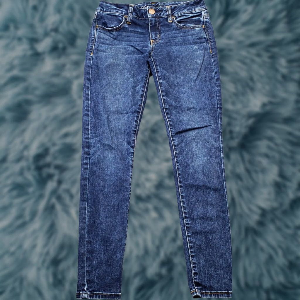 American Eagle Outfitters American Eagle Outfitters Jeans Womens 4 Blue Jegging Skinny Stretch Fit 5-Pocket Denim Size 27" / US 4 / IT 40 - 1 Thumbnail