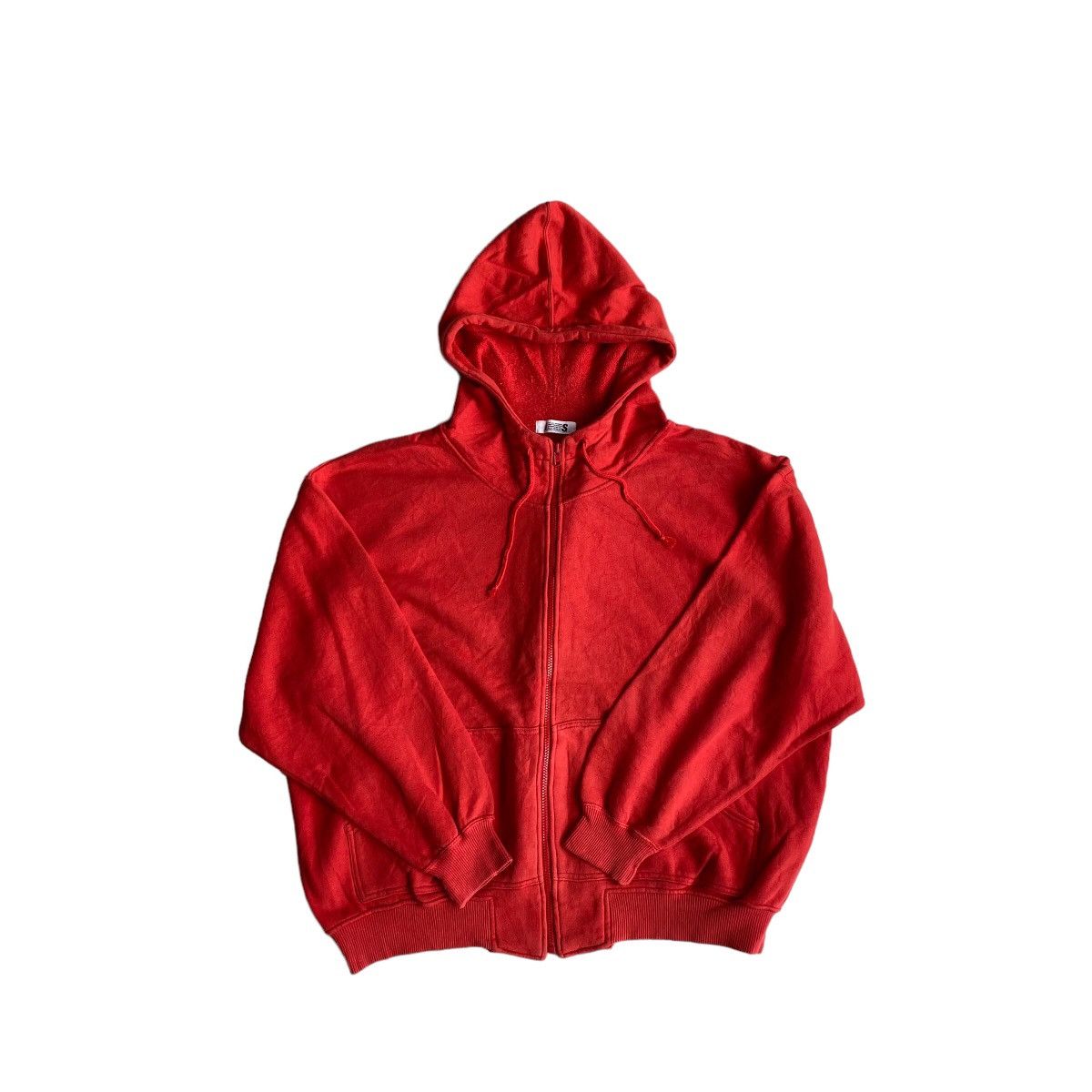 Issey Miyake × Japanese Brand × Tsumori Chisato Issey Miyake I.S Logo Red Zip Hoodie Size US M / EU 48-50 / 2 - 4 Thumbnail